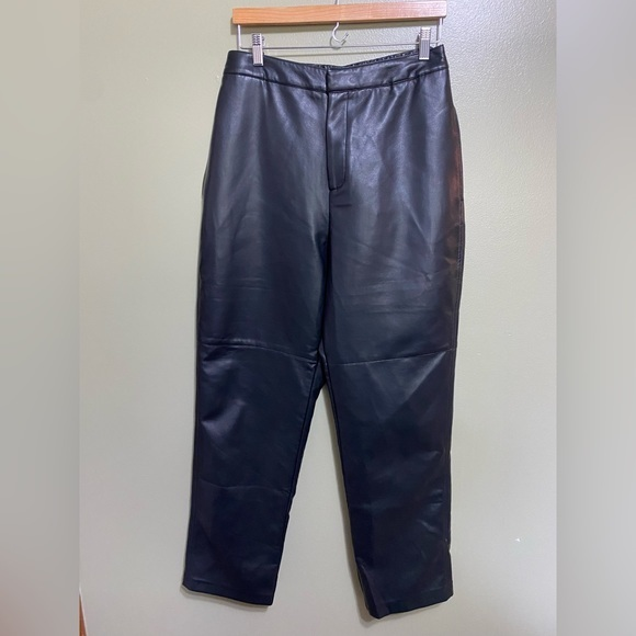 Leyden Faux Leather Pants, NWT,‎ Size L - Picture 1 of 4